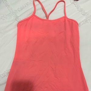 Lululemon power Y tank top - size 4 - salmon